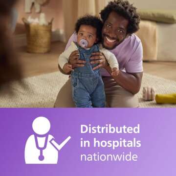 Philips Avent Soothie 3-18 Months Orthodontic Baby Pacifiers, 100% Silicone Pacifiers, One Piece, BP...