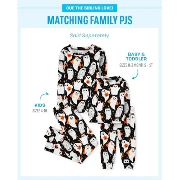 Sibling Matching Holiday Pajama Sets for Kids