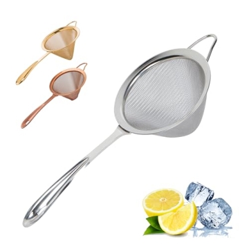 A Bar Above Professional Bartender Fine Mesh Sieve Strainer, Rust Proof, 304 Stainless Steel Cocktai...