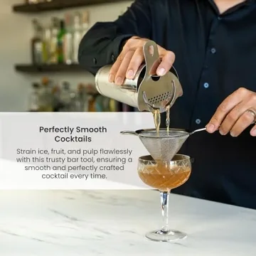 A Bar Above Professional Mesh Cocktail Strainer for Home Bar