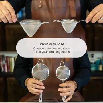 A Bar Above Professional Mesh Cocktail Strainer for Home Bar