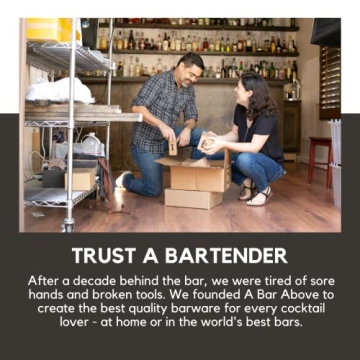 A Bar Above Professional Mesh Cocktail Strainer for Home Bar