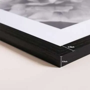 eletecpro 10x10 Picture Frames Set of 9 Classic Gallery Wall Frame Set, Displays 5x5 or 10x10 without Mat, Black Picture Frames Collage Wall Decor, Square Frames for Home Decor