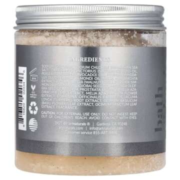 artnaturals Himalayan Body Scrub and Face Scrub - (20 Oz) - Deep Cellulite Cleansing Exfoliator with...