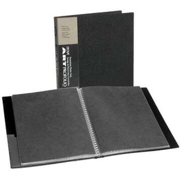 Itoya Original Art ProFolio 9x12 Black Art Portfolio Binder - Ideal for Art Display and Storage