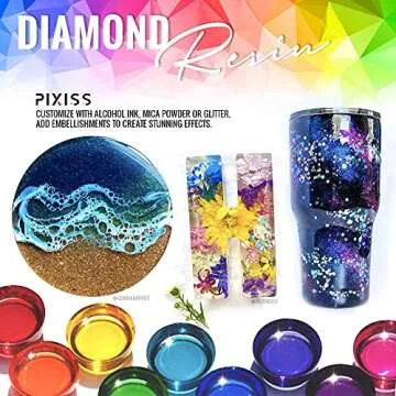 Pixiss Crystal Clear Epoxy Resin Kit for Beginners