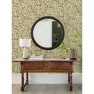 A-Street Prints Kirke Green Leafy Vines Wallpaper