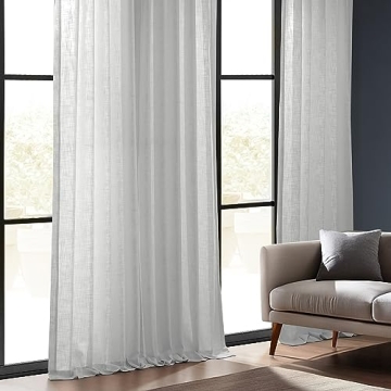Elegant Faux Linen Curtains for Living Room and Bedroom