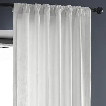 Elegant Faux Linen Curtains for Living Room and Bedroom