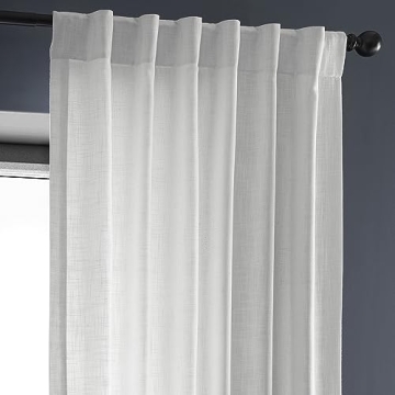 Elegant Faux Linen Curtains for Living Room and Bedroom