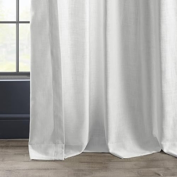Elegant Faux Linen Curtains for Living Room and Bedroom