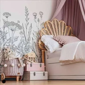 WIKLIBOX Rattan Pully Toy Basket - Handcrafted European Wicker Luggy Toy Storage - Natural, Durable & Stylish Organizer - Perfect for Kids' Rooms, Nurseries & Playrooms | Pink with Pom Poms