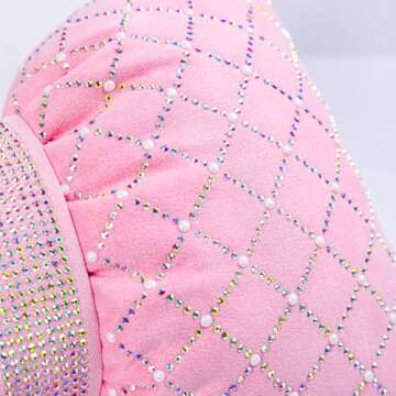 Elegant Pink Bow Lumbar Pillow for Car and Home Use