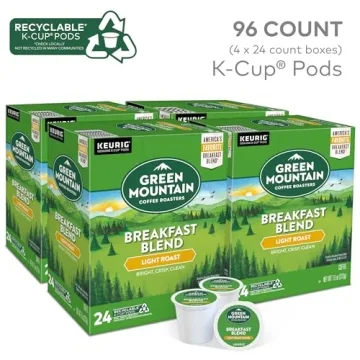 Green Mountain Breakfast Blend Coffee K-Cups 96 Count