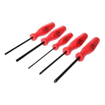Mayhew Tools 26028C Pro Series Screwdriver Set - 5-Piece Slotted & Phillips