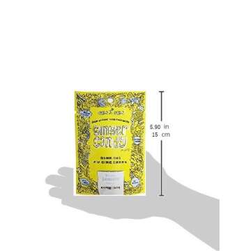 Gem Gem All Natural Chewy Ginger Candy Variety Bundle Pack 1.25oz