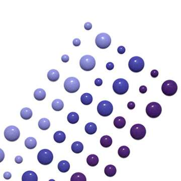 Self Adhesive Enamel Dots - 10 Packs of 54 Colors