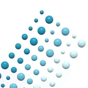 Self Adhesive Enamel Dots - 10 Packs of 54 Colors