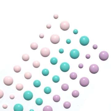 Self Adhesive Enamel Dots - 10 Packs of 54 Colors