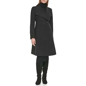 Stylish Calvin Klein Women's Coat with Stand Collar