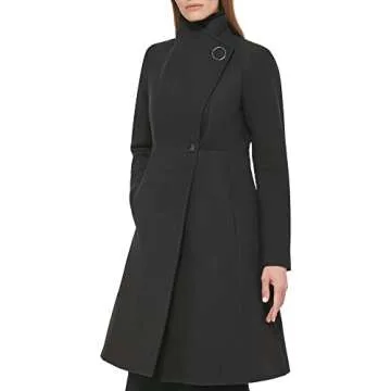 Stylish Calvin Klein Women's Coat with Stand Collar