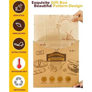 Katbite 130Pcs Heavy Duty Sandwich Wrapping Paper