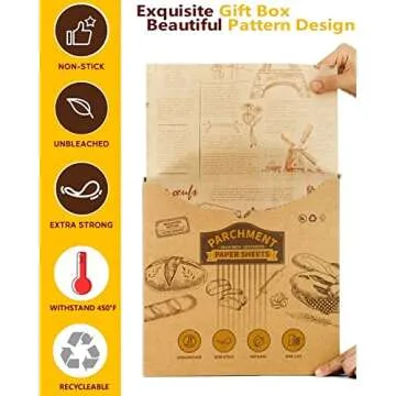 Katbite 130Pcs Heavy Duty Sandwich Wrapping Paper