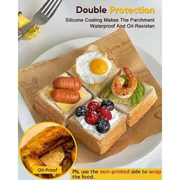 Katbite 130Pcs Heavy Duty Sandwich Wrapping Paper