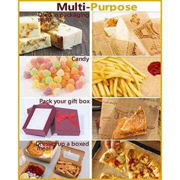 Katbite 130Pcs Heavy Duty Sandwich Wrapping Paper