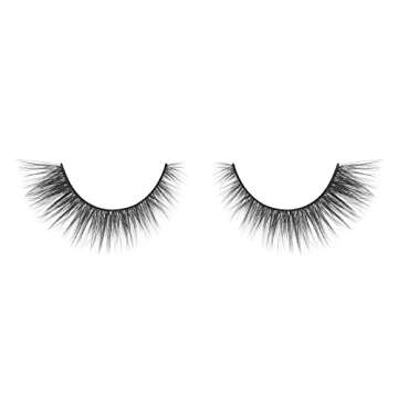 Lilly Lashes Everyday Unveil Natural Lashes, Faux Mink Natural Eyelashes, False Eyelashes Everyday Use, Individual Lashes Reusable up to 20x, No Lash Glue Included (13mm)
