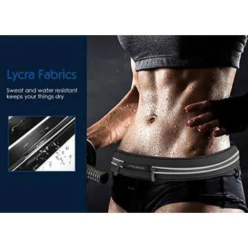 MoKo Sports Running Belt - Slim & Reflective Fanny Pack