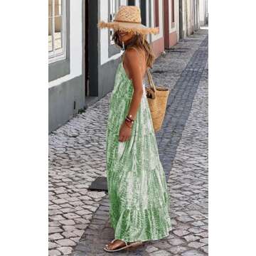 PRETTYGARDEN Women’s Floral Maxi Sundress - Stylish & Comfortable