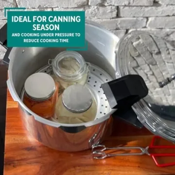 Mirro 92116 Polished Aluminum 5 / 10 / 15-PSI Pressure Cooker / Canner Cookware, 16-Quart, Silver