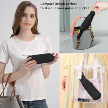 BAODINI Compact UV Protection Travel Umbrella