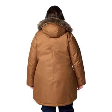 Columbia Women's Suttle Mountain Long Insulated Jacket, 2024 Camel Brown, Small