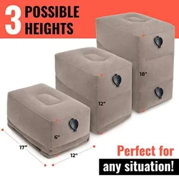Koala Kloud Inflatable Foot Rest for Travel Comfort