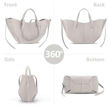 Juoxeepy Work Bag Faux Leather Tote Bag for Women Trendy Handbag Purse Fall Shoulder Bag with Magnetic Closure