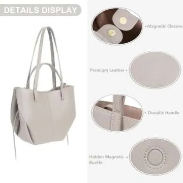 Trendy Faux Leather Tote Bag for Women | Juoxeepy