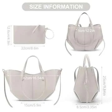 Trendy Faux Leather Tote Bag for Women | Juoxeepy