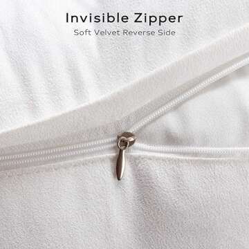 Ashler HOME DECO Pack of 2 Decorative Luxury Style White Faux Fur Throw Pillow Case Cushion Cover 18 x 18 Inches 45 x 45 cm