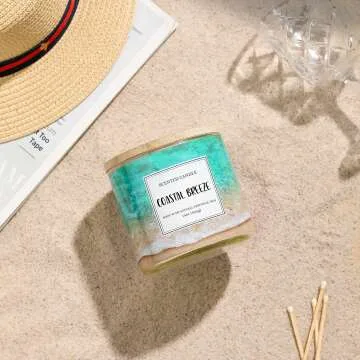 Coastal Breeze 3-Wick Scented Candle for Home