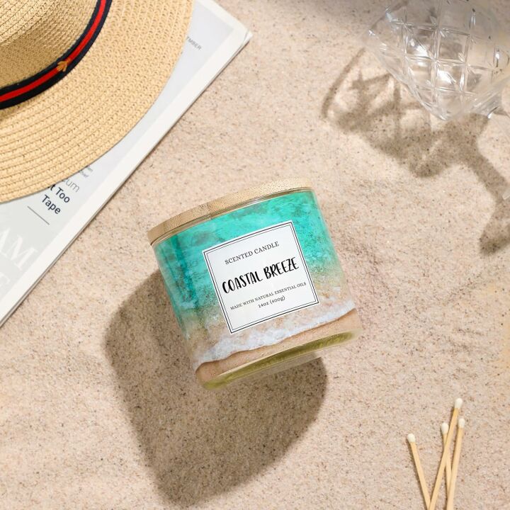 Coastal Breeze 3-Wick Scented Candle for Home