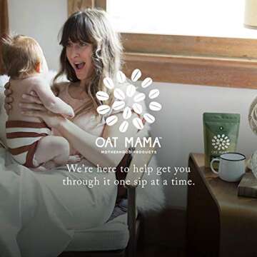 Oat Mama Spiced Pear Postpartum Healing Tea: Turmeric Fights Inflammation Promotes Recovery (Natural Herbs for Relaxation & Hormonal Balance), 28 Cups