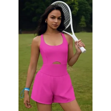 ReachMe Women's Athletic One-Piece Romper for Active Days