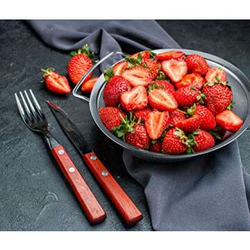 Kafoor 9" Fine Mesh Strainer with Rubber Handle