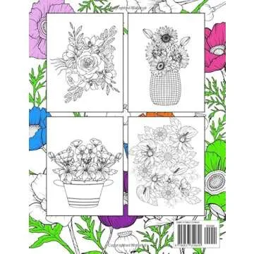 Anxiety Relief Coloring Book for Adults: 50 Relaxing Flowers of Mindfulness and Stress Reducing Colo...