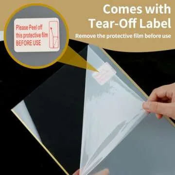 Svalor Gold Acrylic Sign Holder 4X6 inch, 6 Pack Wedding Table Number Frames Vertical , Double Sided Display Gold Picture Frame, Clear Menu Holders for Wedding Reception, Party Decoration