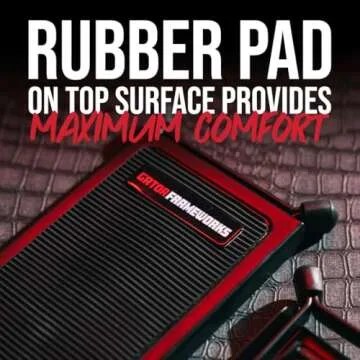 Gator Frameworks Ergonomic Guitar Foot Rest with Adjustable Heights for Comfort