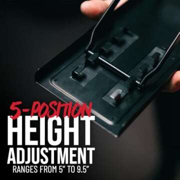 Gator Ergonomic Guitar Foot Rest with Adjustable Height Features