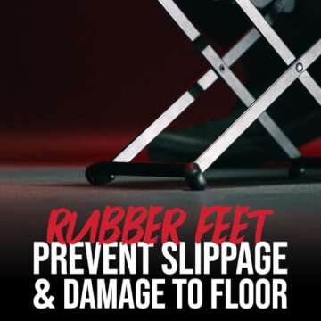 Gator Ergonomic Guitar Foot Rest with Adjustable Height Features